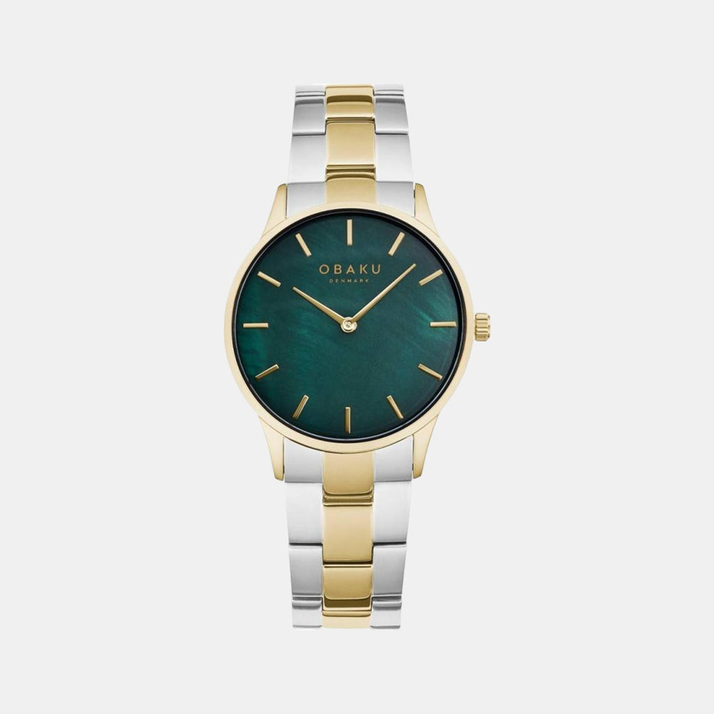 Obaku Round Two Tone Analog watch