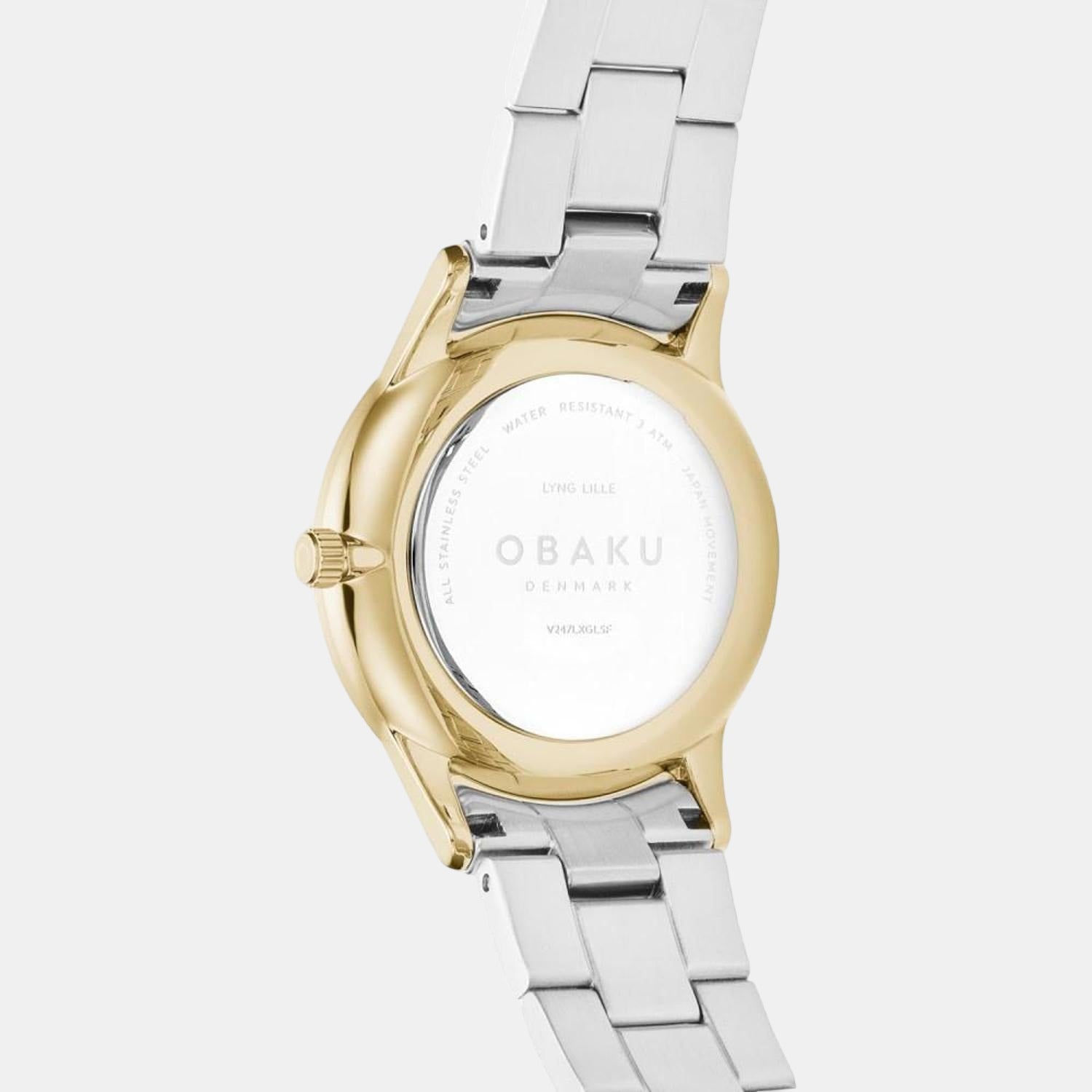 Obaku Stainless Steel Round watch