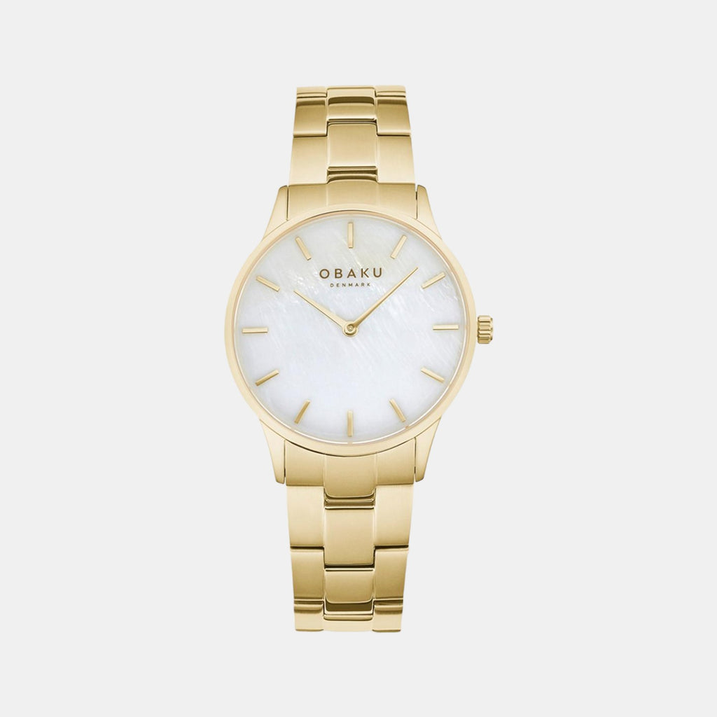 Obaku Round Two Tone Analog watch