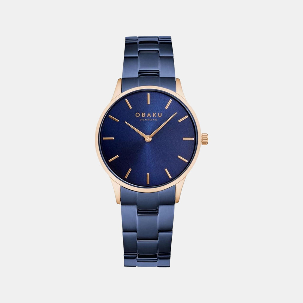 Obaku Round Blue Analog watch