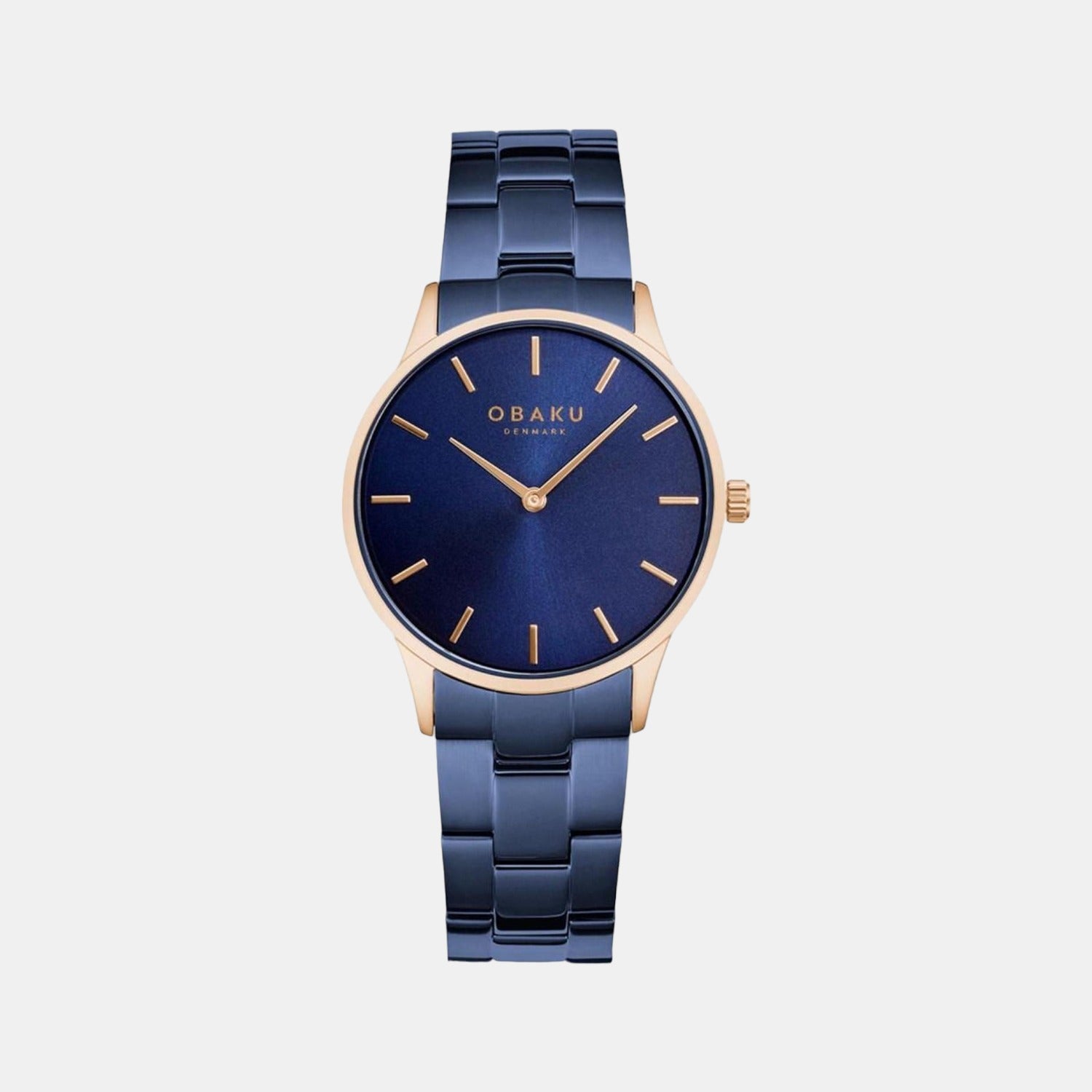 Obaku Round Blue Analog watch
