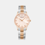 Obaku Round Two Tone Analog watch