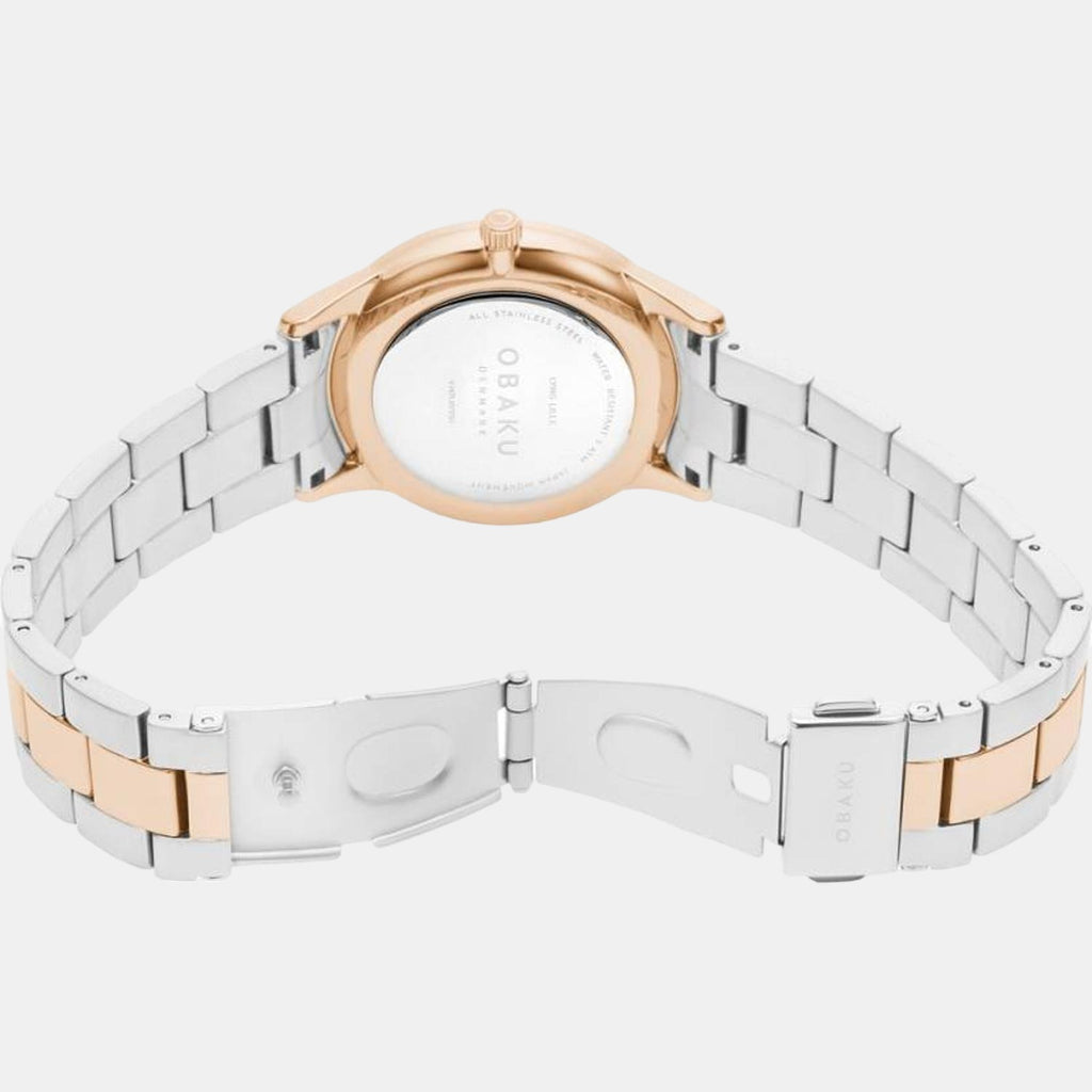 Obaku Stainless Steel Round watch