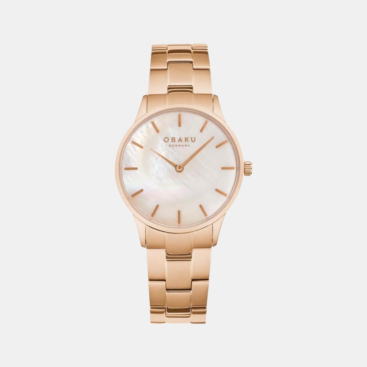 Obaku Round Two Tone Analog watch