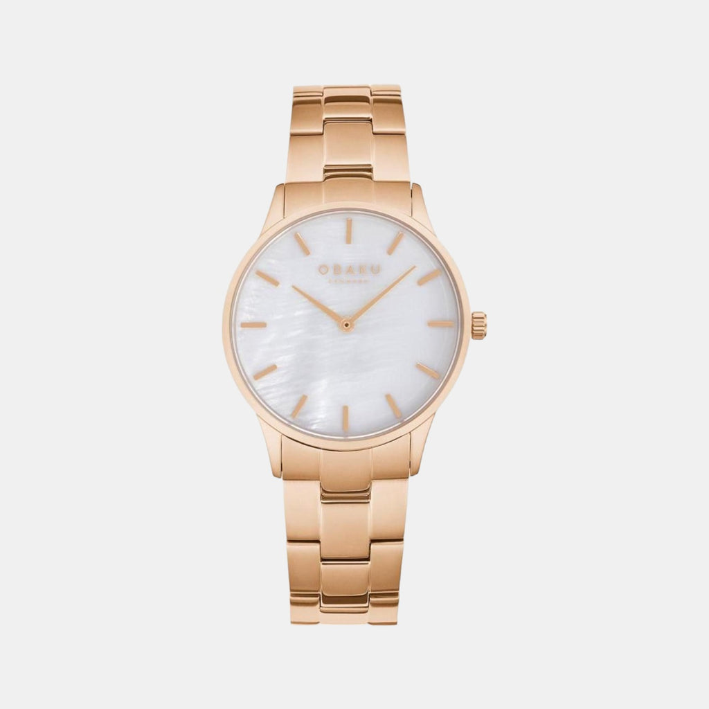 Obaku Round Two Tone Analog watch