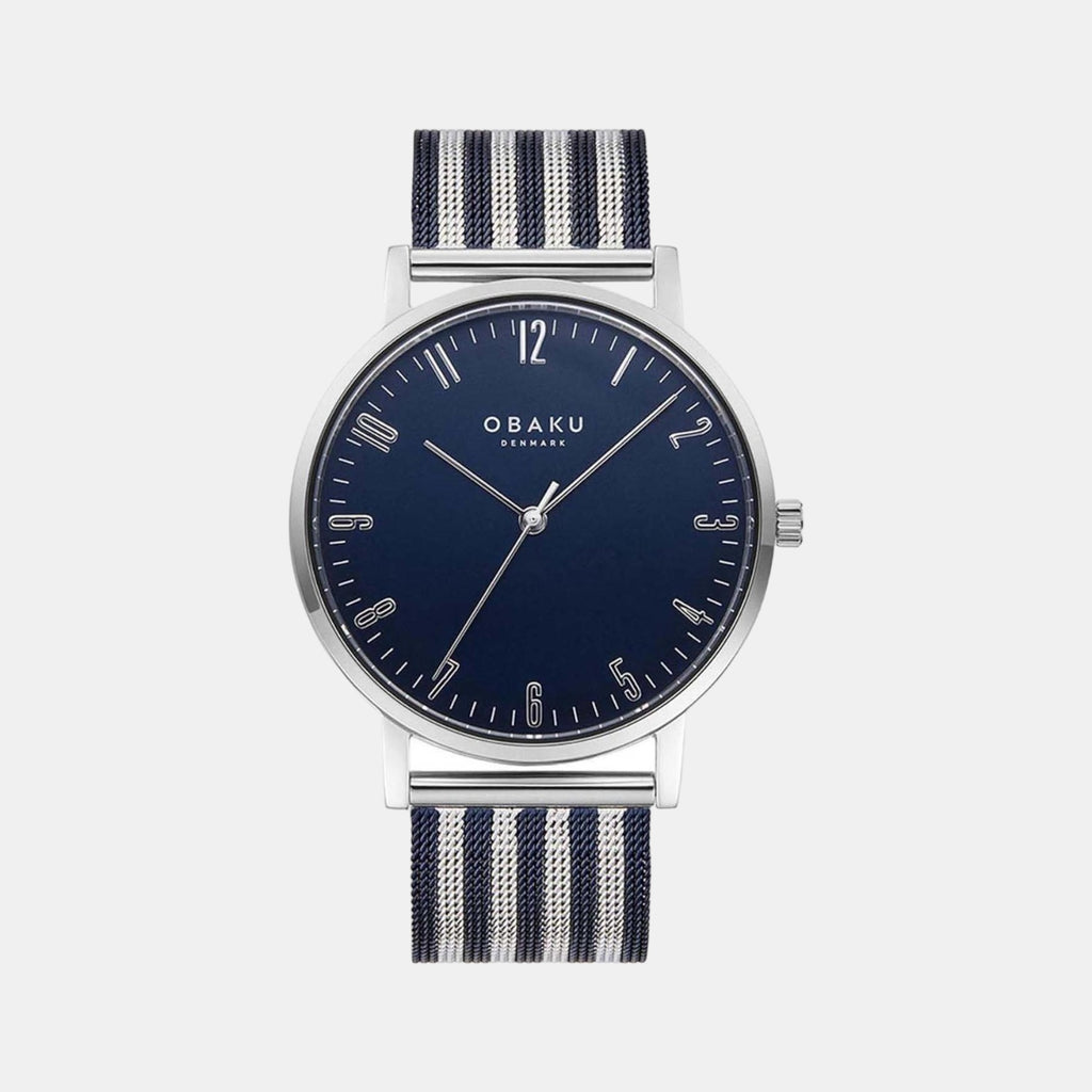 Obaku Round Blue Analog watch