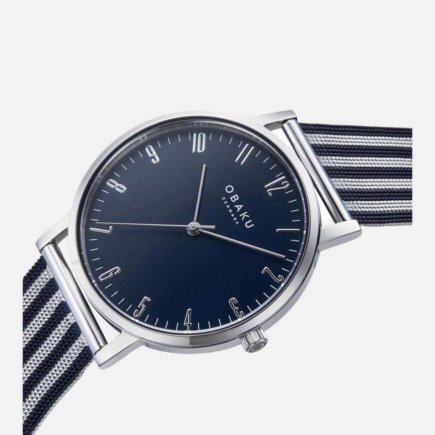 Obaku Men Round Blue watch