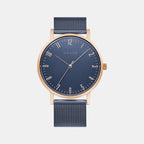 Obaku Round Blue Analog watch