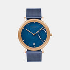 Obaku Round Blue Analog watch