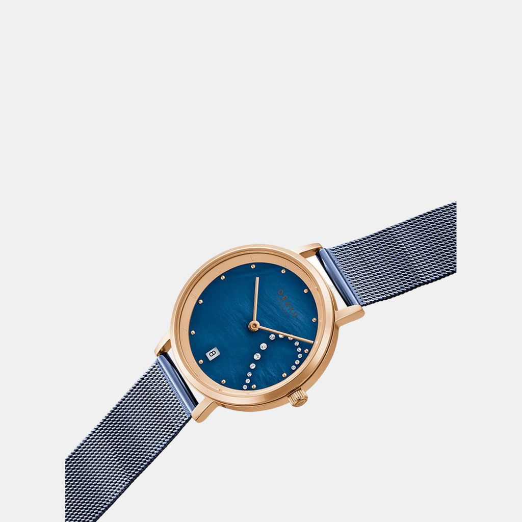 Obaku Stainless Steel Round watch