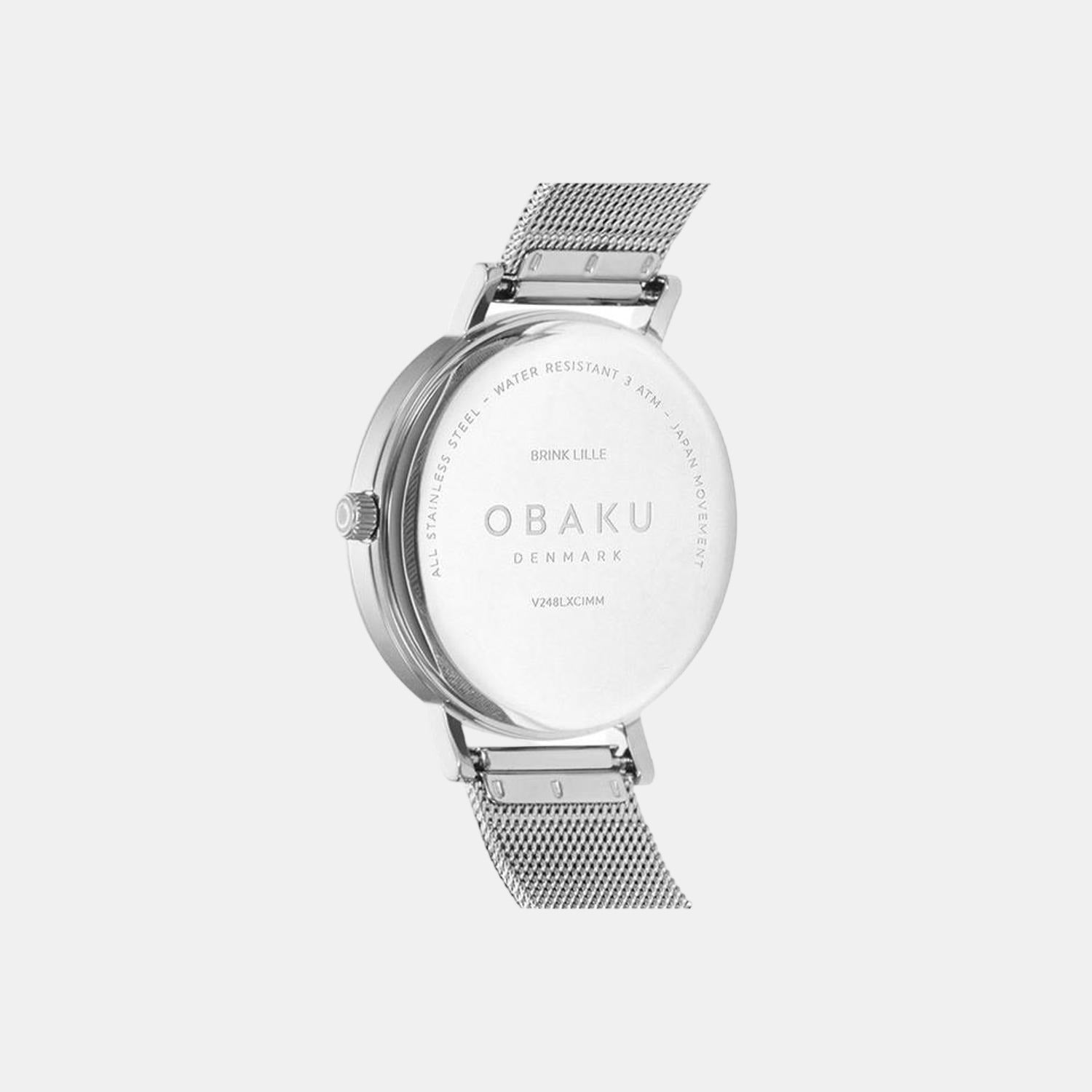 Obaku Stainless Steel Round watch