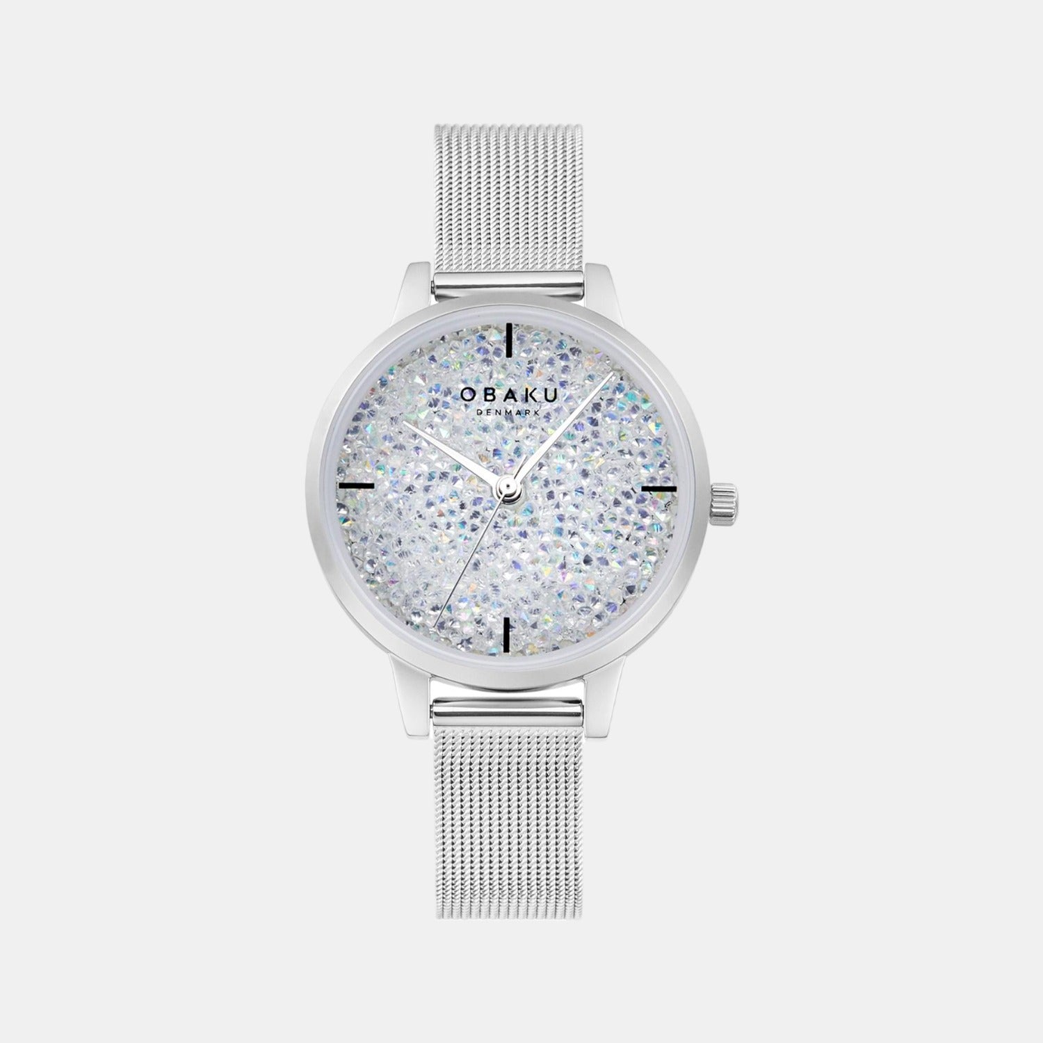 Female White Analog Stainless Steel Watch V250LXCWMC