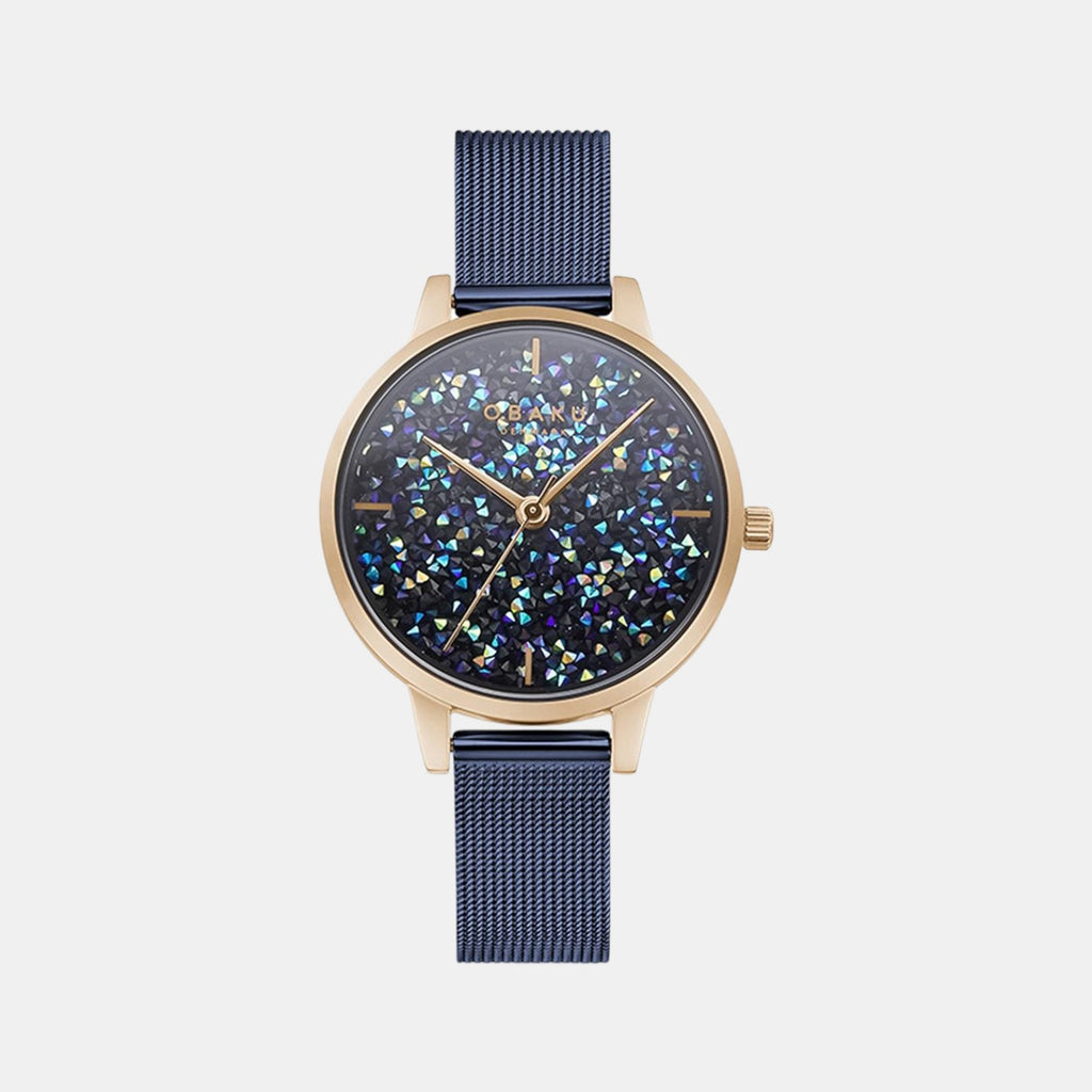 Obaku Round Blue Analog watch