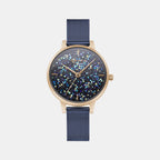 Obaku Round Blue Analog watch