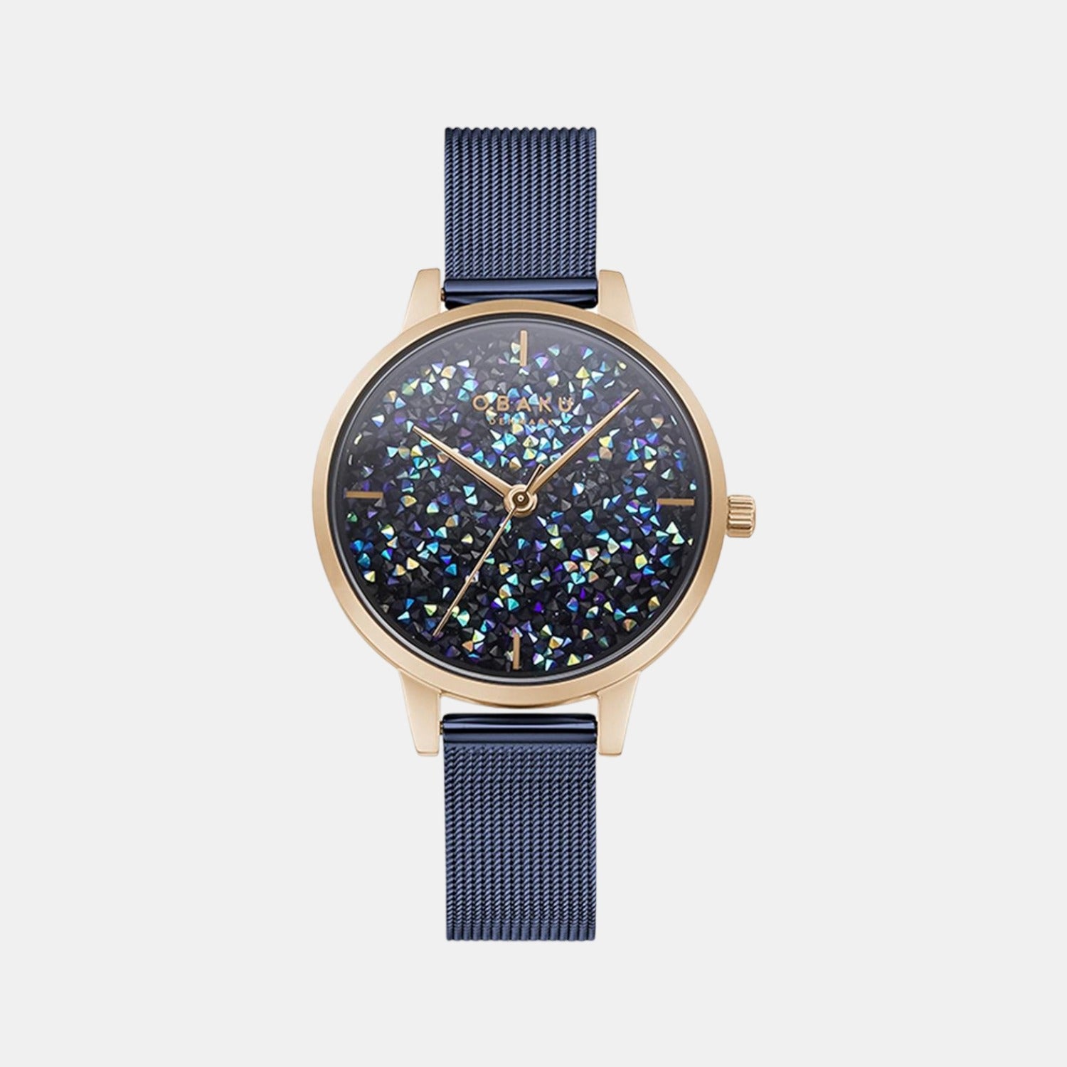 Obaku Round Blue Analog watch