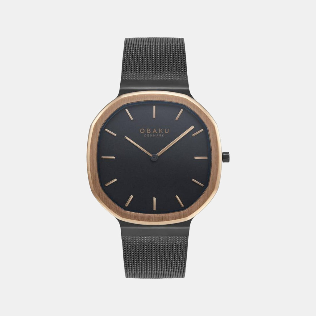 Obaku Asymmetrical Black Analog watch