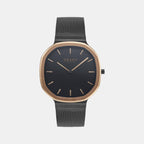 Obaku Asymmetrical Black Analog watch