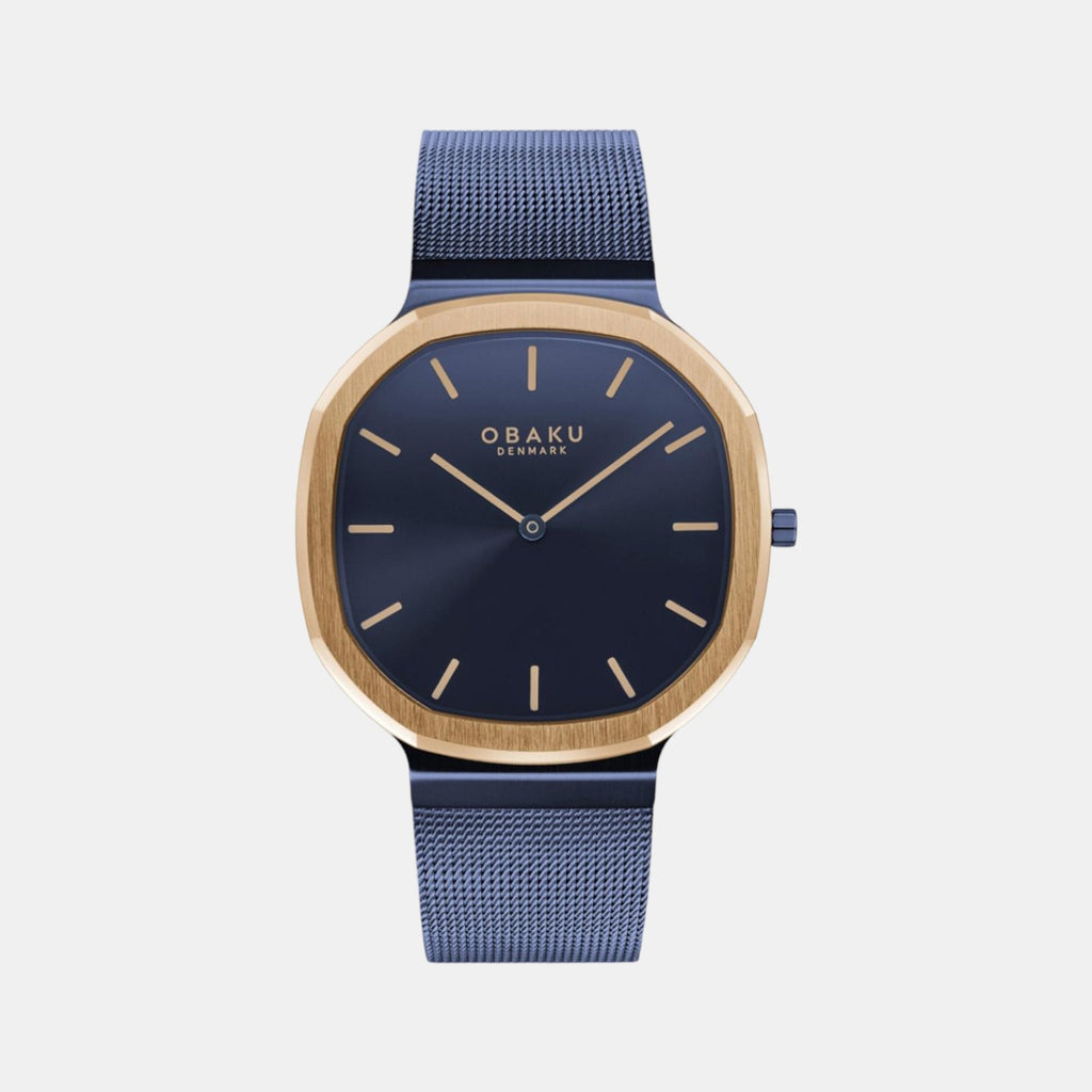 Obaku Asymmetrical Blue Analog watch