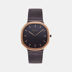 Obaku Asymmetrical Brown Analog watch