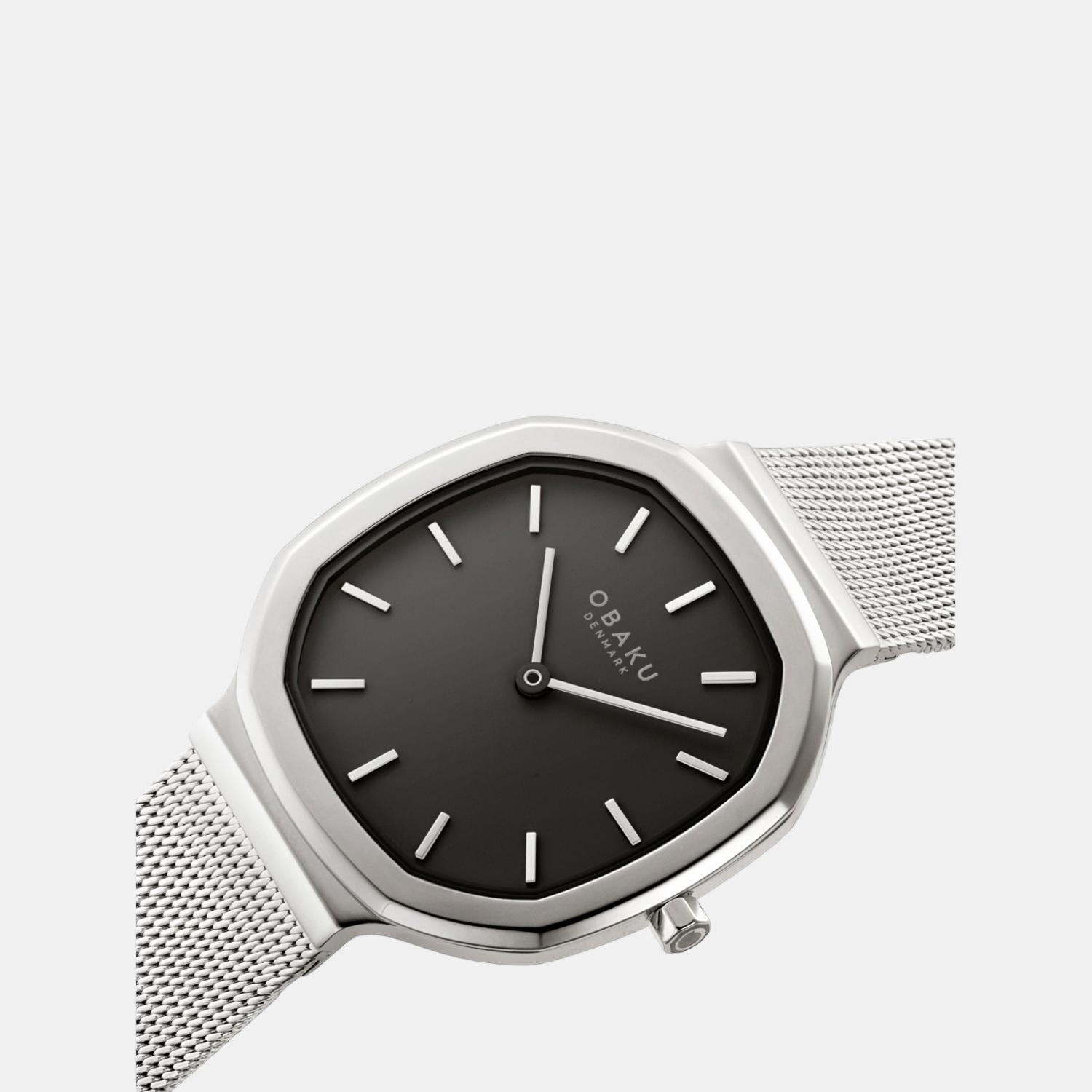 Obaku Stainless Steel Asymmetrical watch