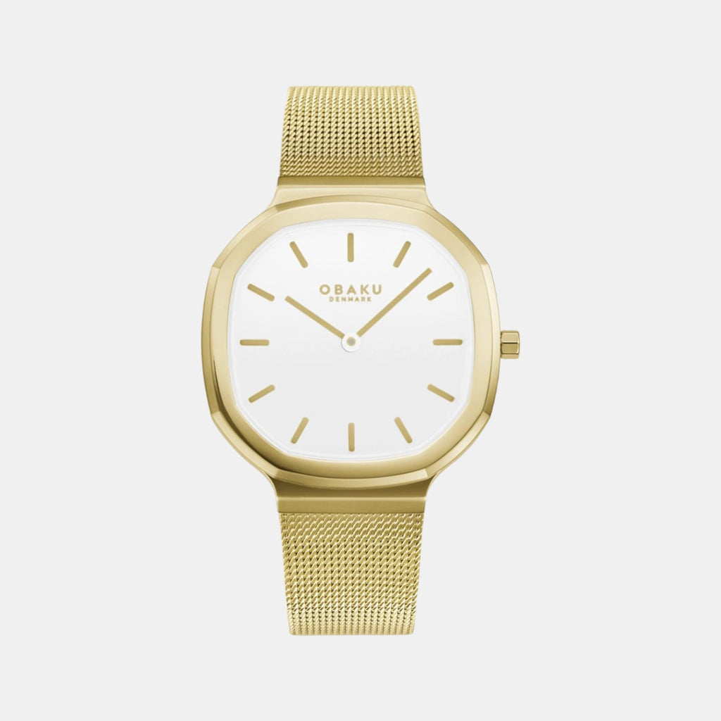 Obaku Asymmetrical White Analog watch