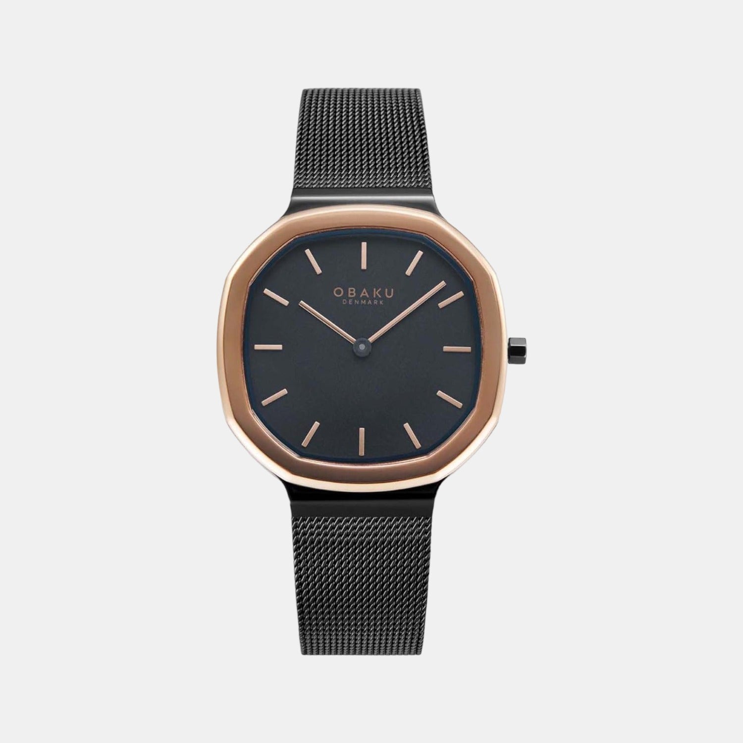 Obaku Asymmetrical Black Analog watch