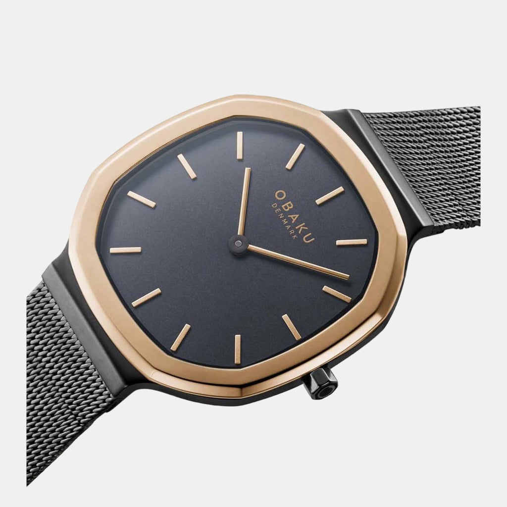 Obaku Women Asymmetrical Black watch