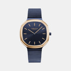 Obaku Asymmetrical Blue Analog watch