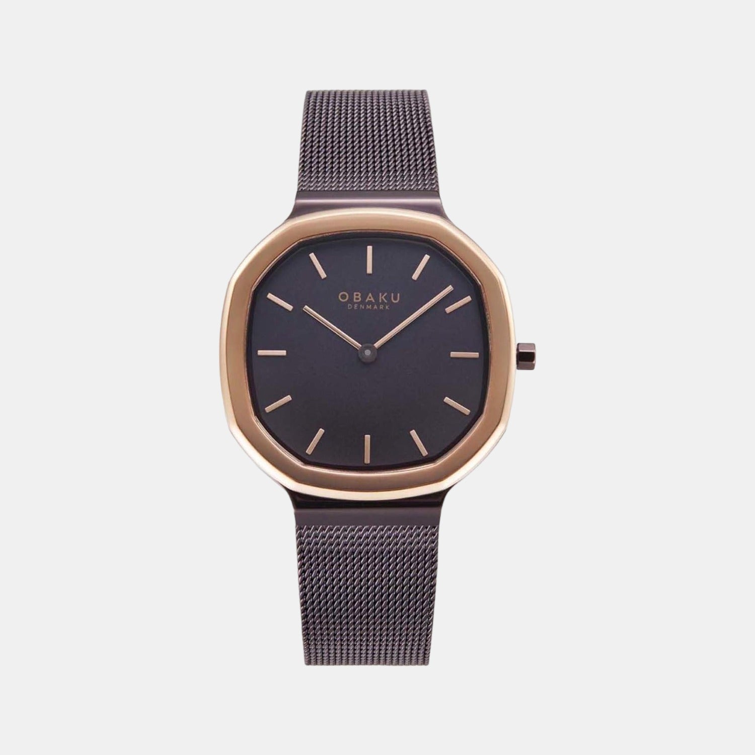 Obaku Square Brown Analog watch