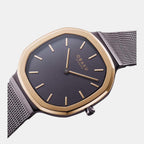 Obaku Women Square Brown watch