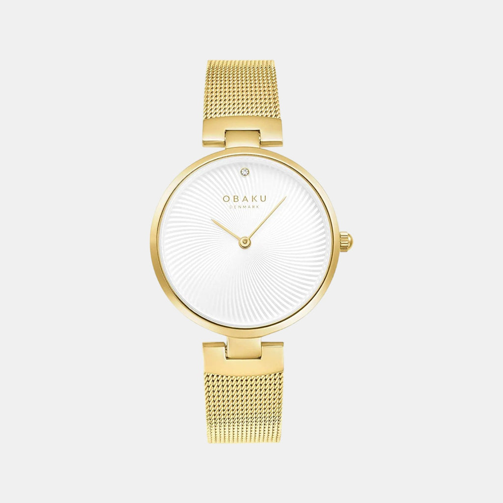 Obaku Round White Analog watch