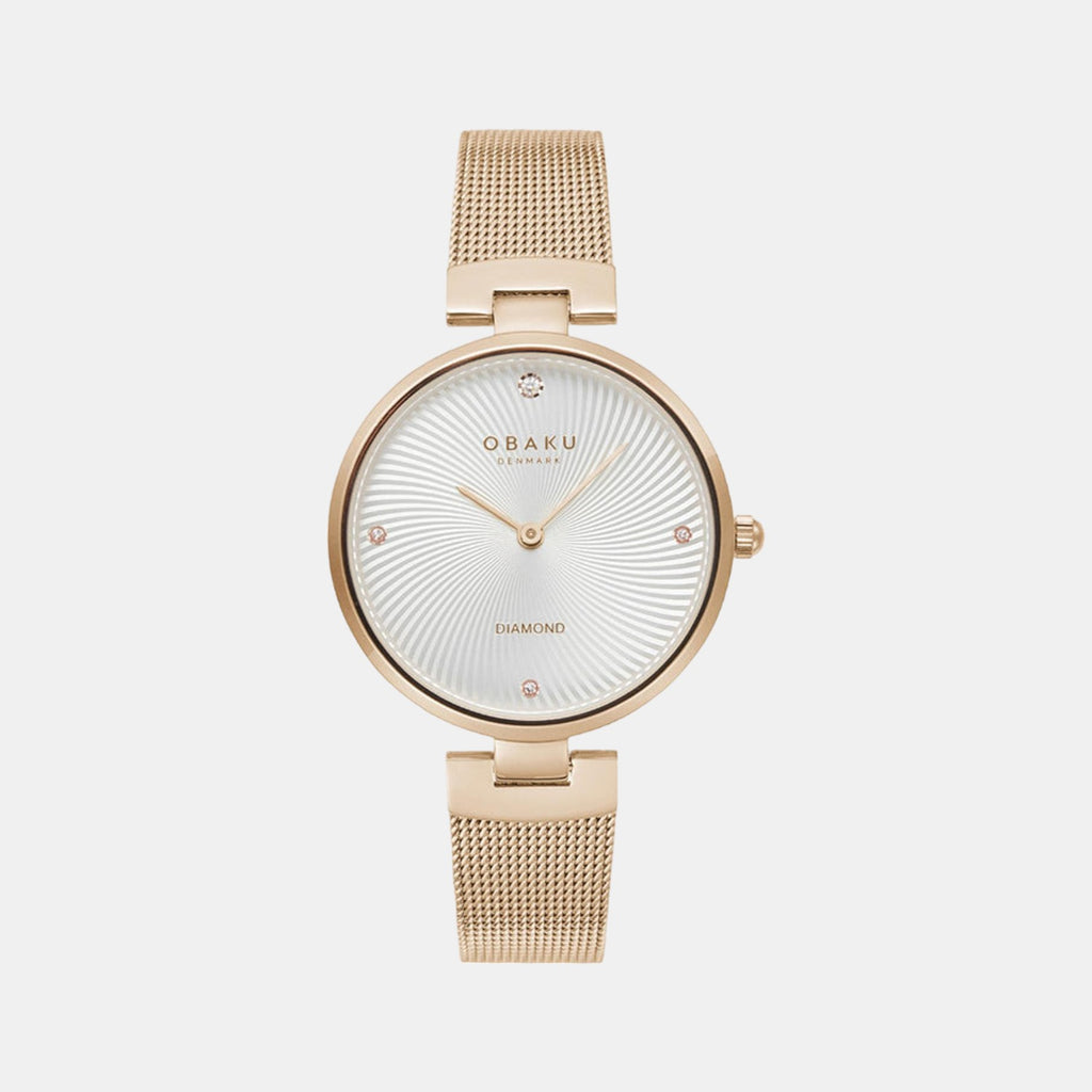 Obaku Round Silver Analog watch
