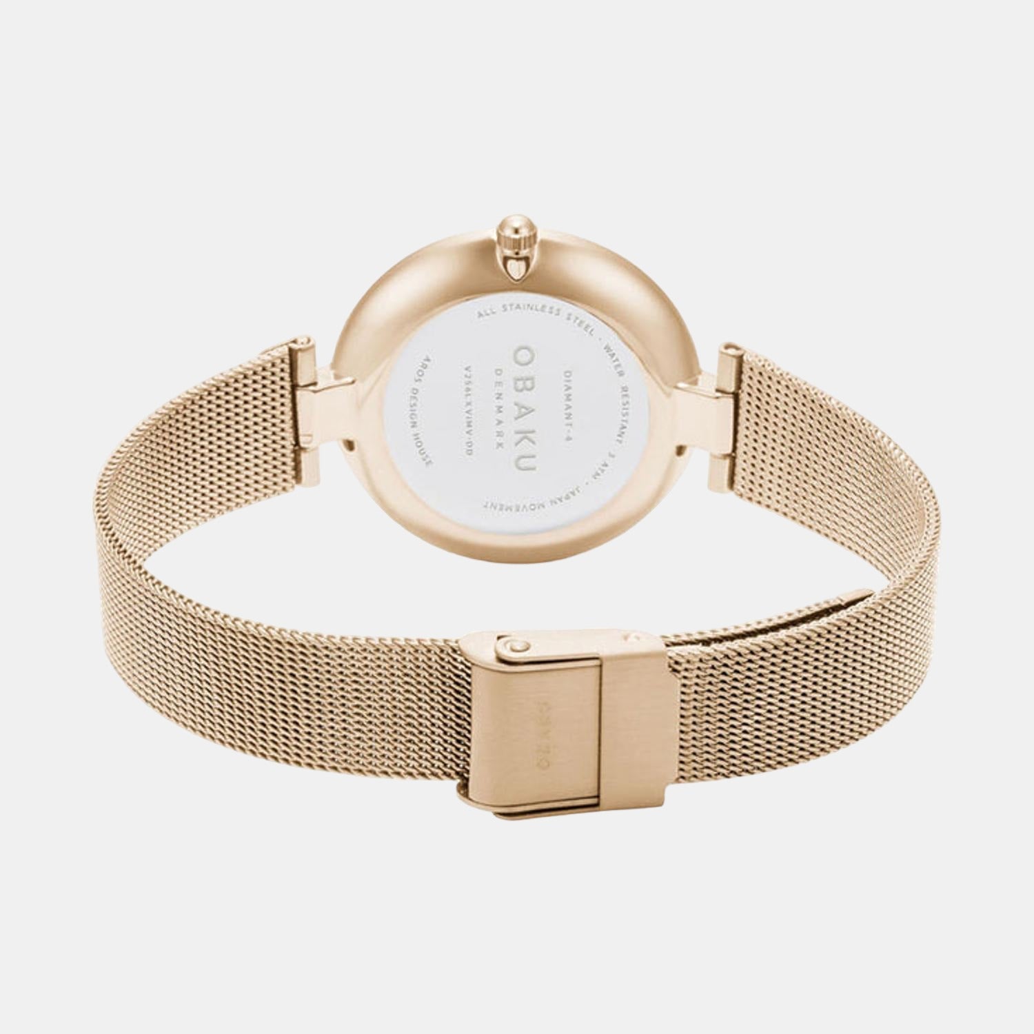 Obaku Women Round Silver watch