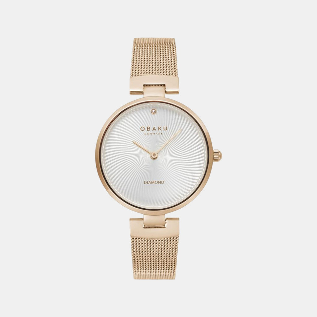 Obaku Round Silver Analog watch