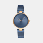 Obaku Round Blue Analog watch