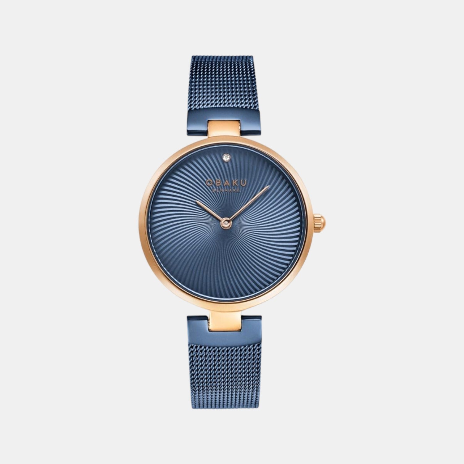 Obaku Round Blue Analog watch