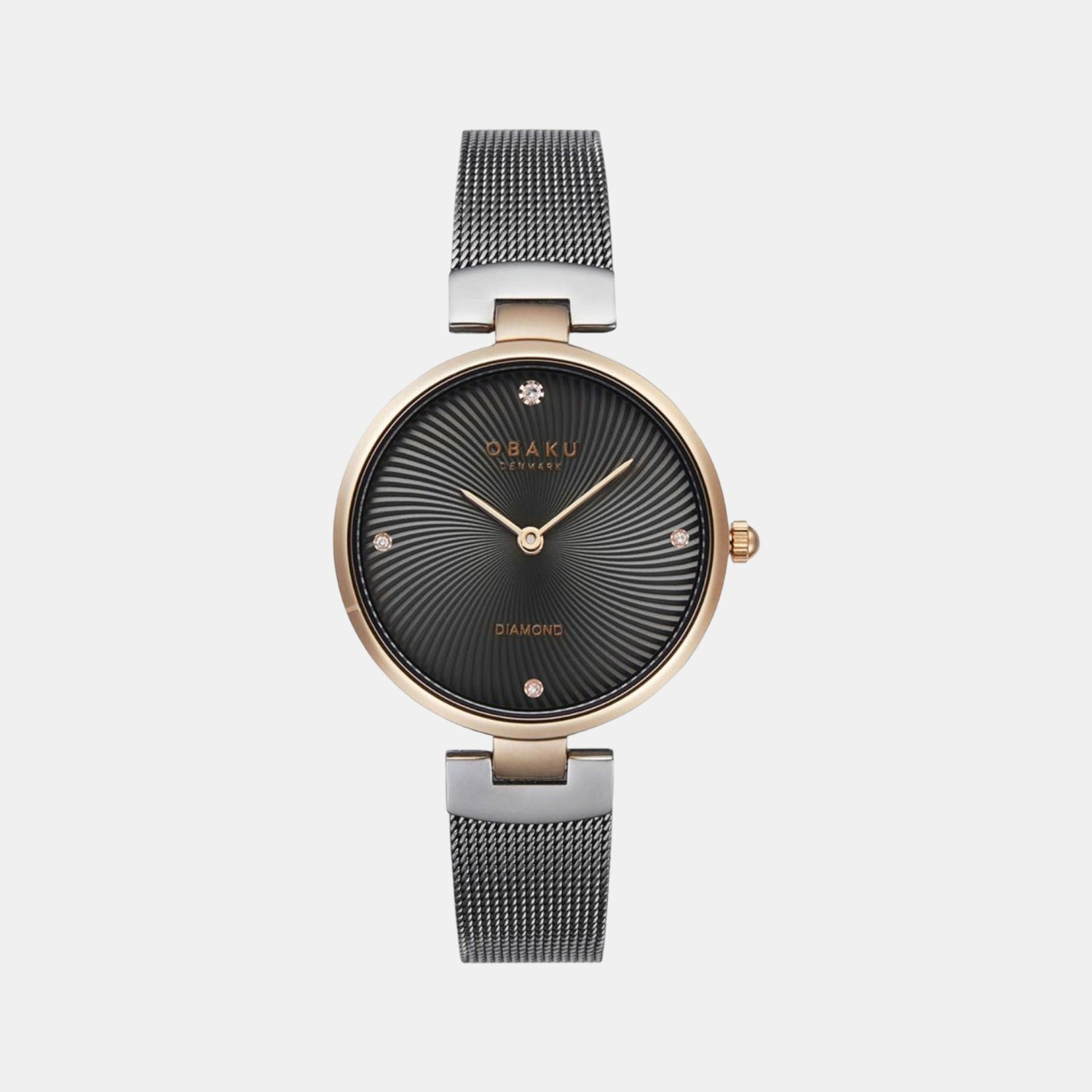 Obaku Round Brown Analog watch