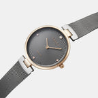 Obaku Women Round Brown watch