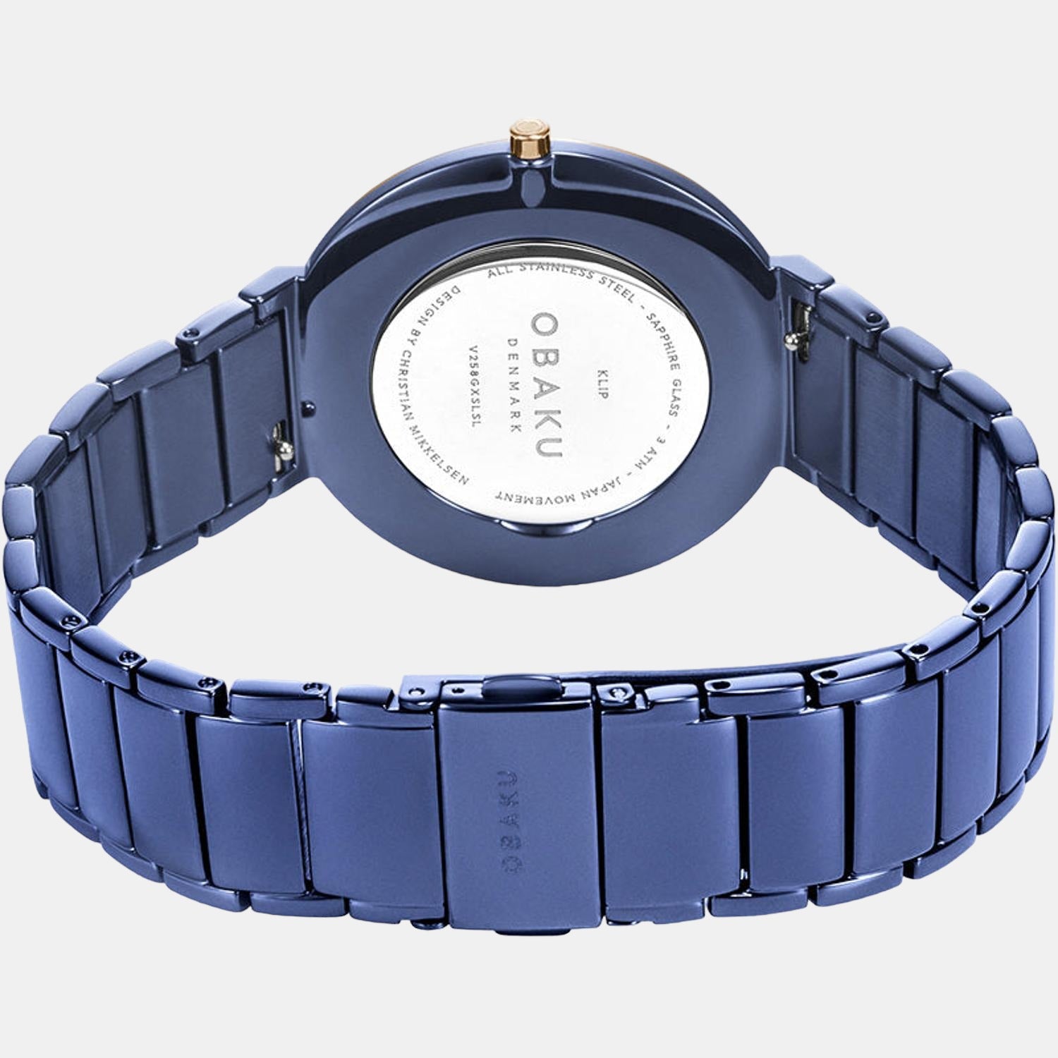 Obaku Men Round Blue watch