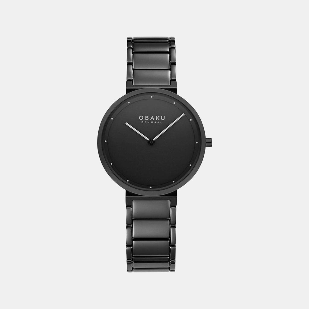 Obaku Round Black Analog watch
