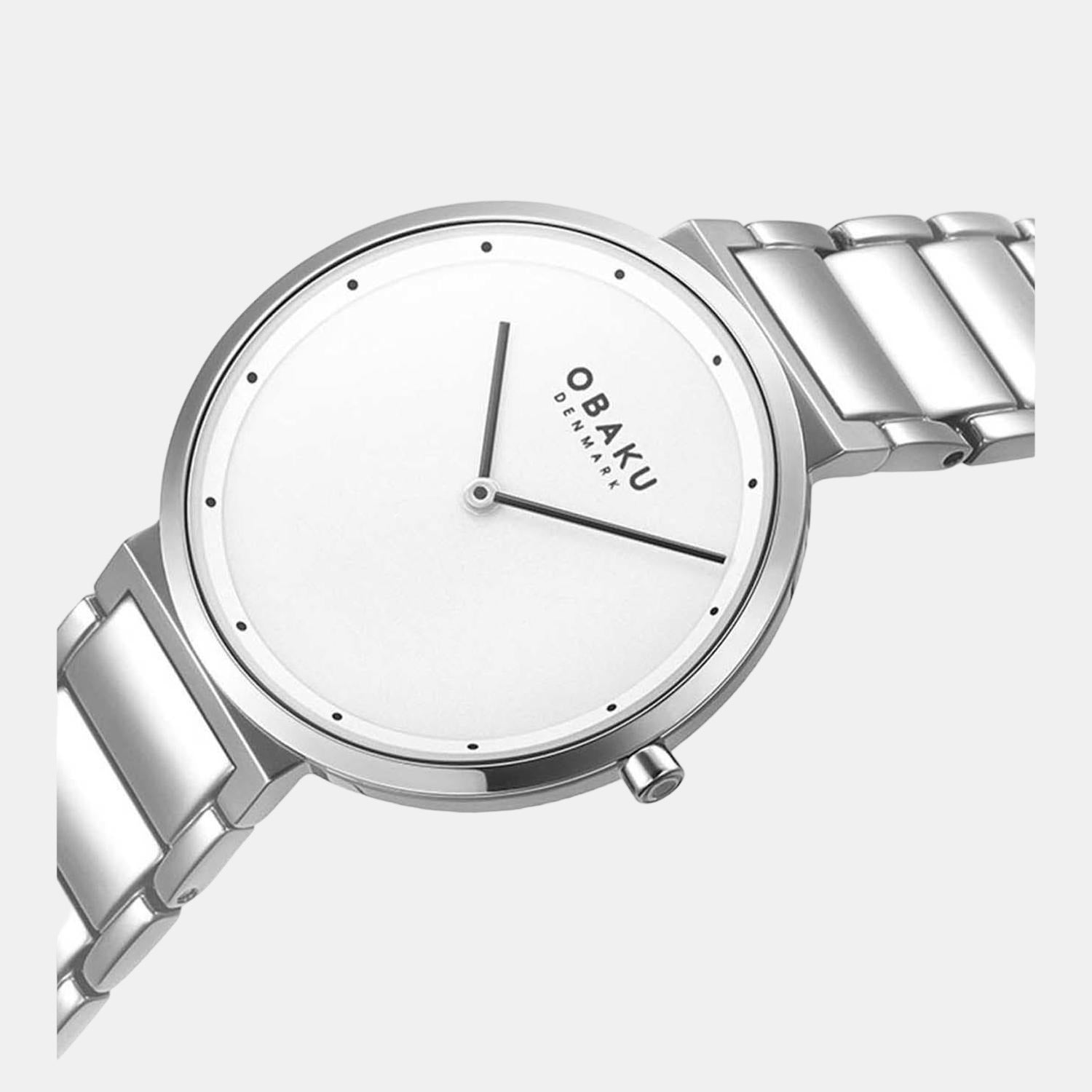 Obaku Women Round White watch