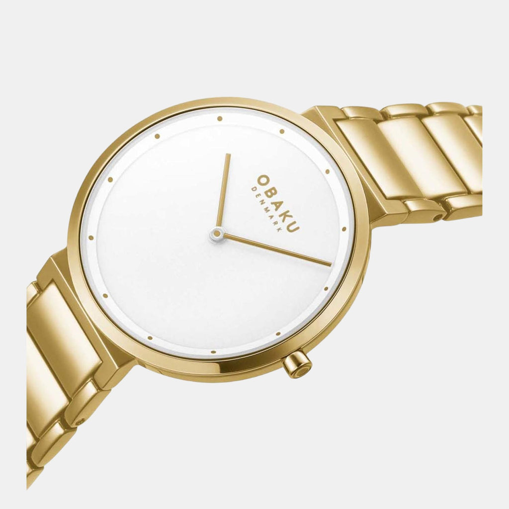 Obaku Women Round White watch
