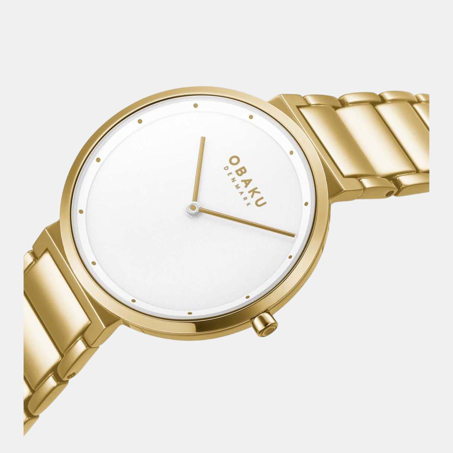 Obaku Women Round White watch