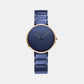 Female Blue Analog Stainless Steel Watch V258LXSLSL
