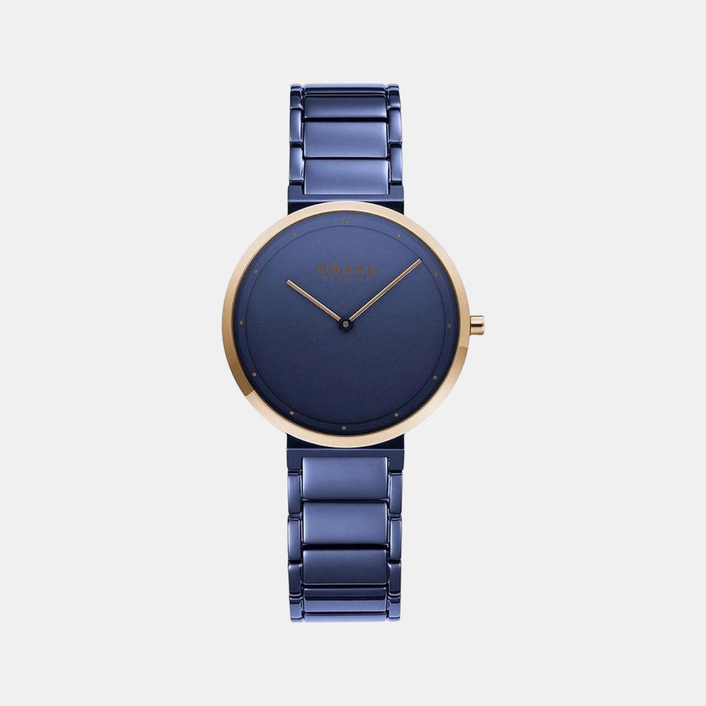 Obaku Round Blue Analog watch
