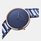 Obaku Women Round Blue watch
