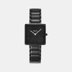 Obaku Square Black Analog watch
