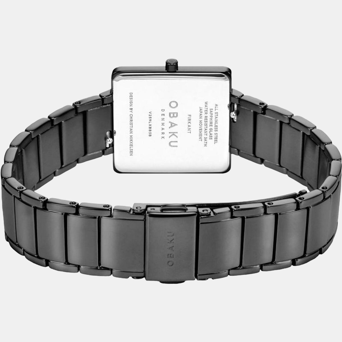 Obaku Women Square Black watch
