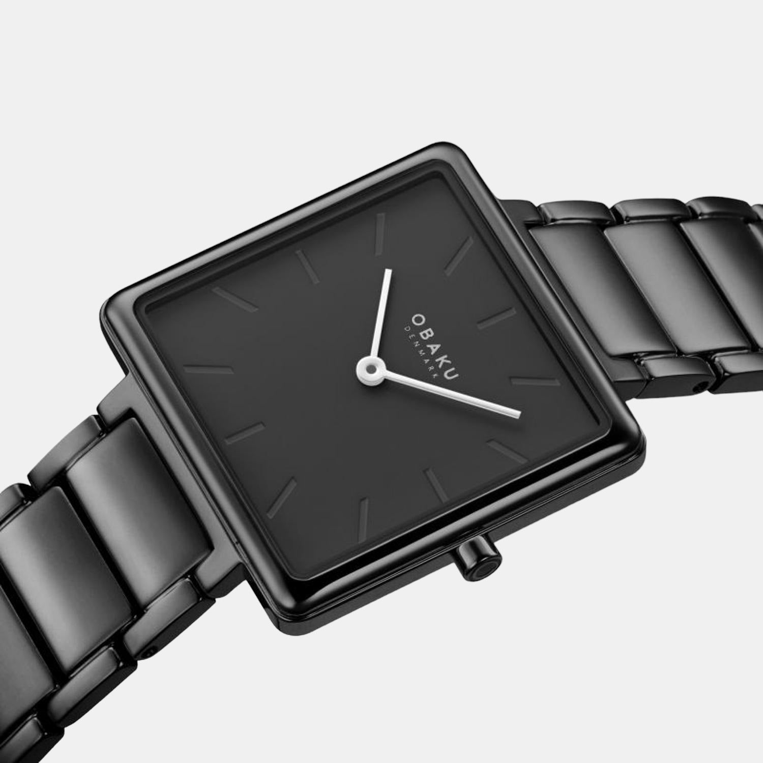 Obaku Stainless Steel Square watch