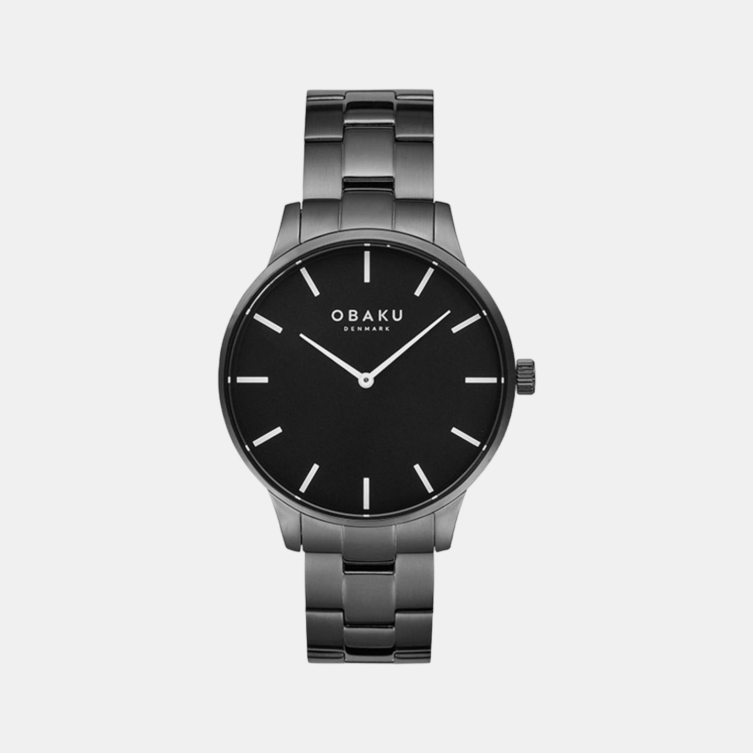 Obaku Round Black Analog watch